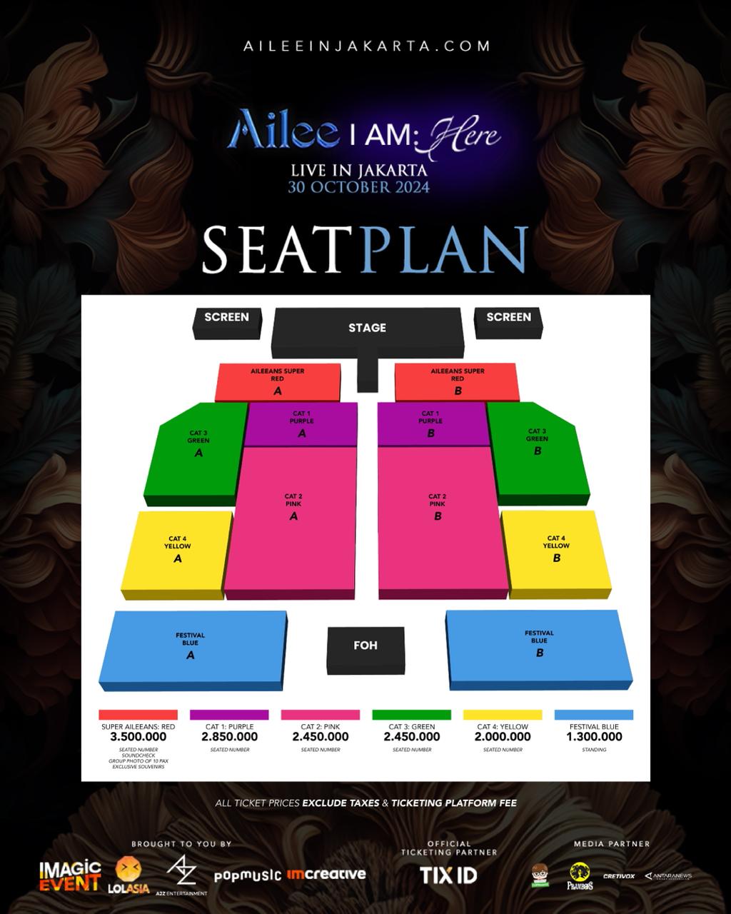 SEATING PLAN & PRICE