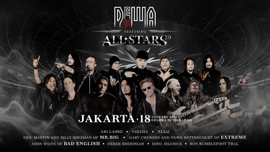 Poster Presscon Konser spektakuler "DEWA 19 Featuring All Stars 2.0" 