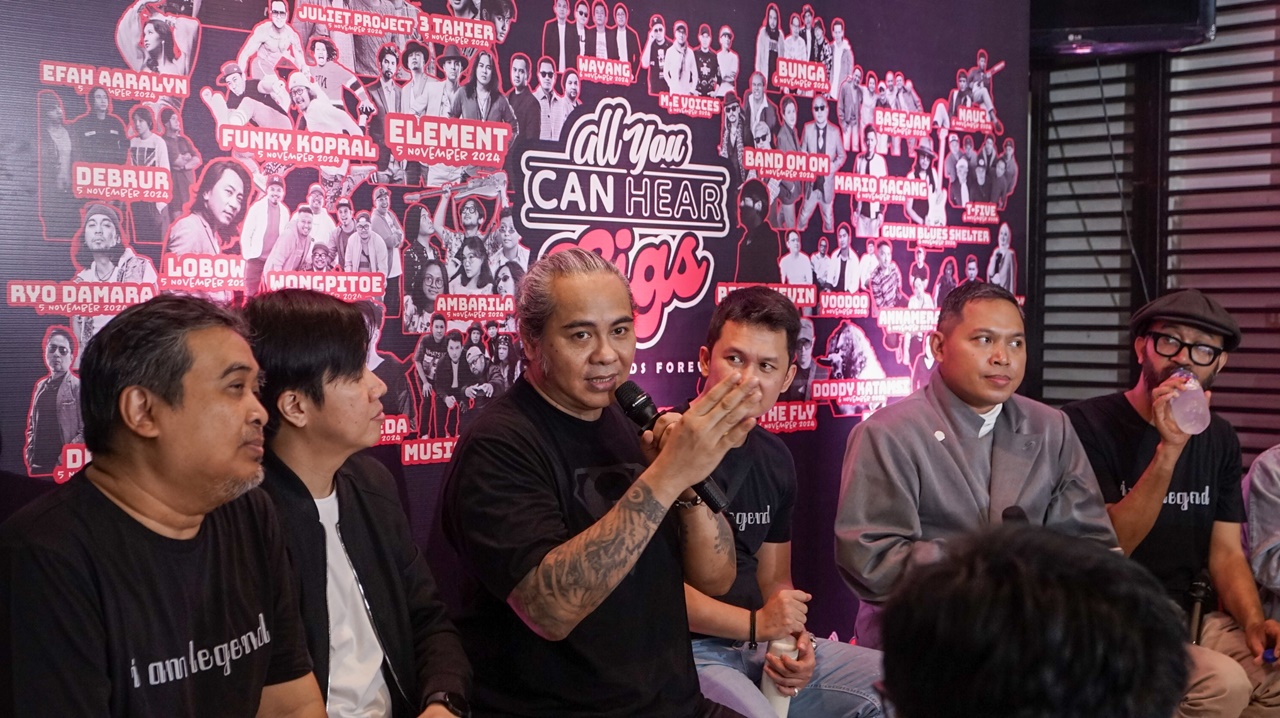 konferensi pers “All You Can Hear Gigs”