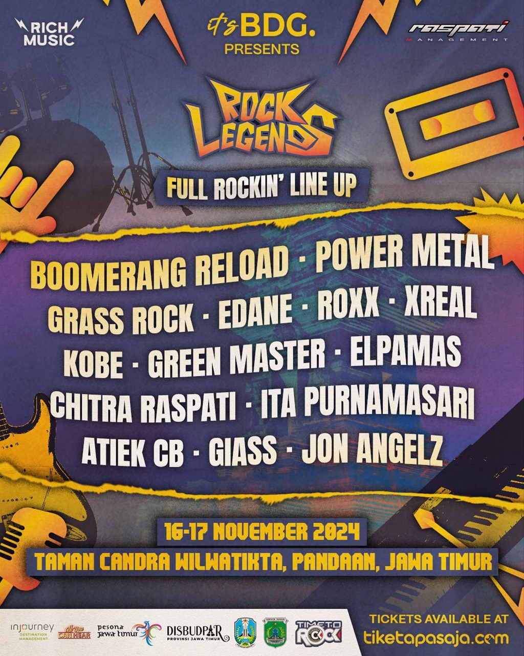 Poster Rock Legends Fest 2024, Pasuruan